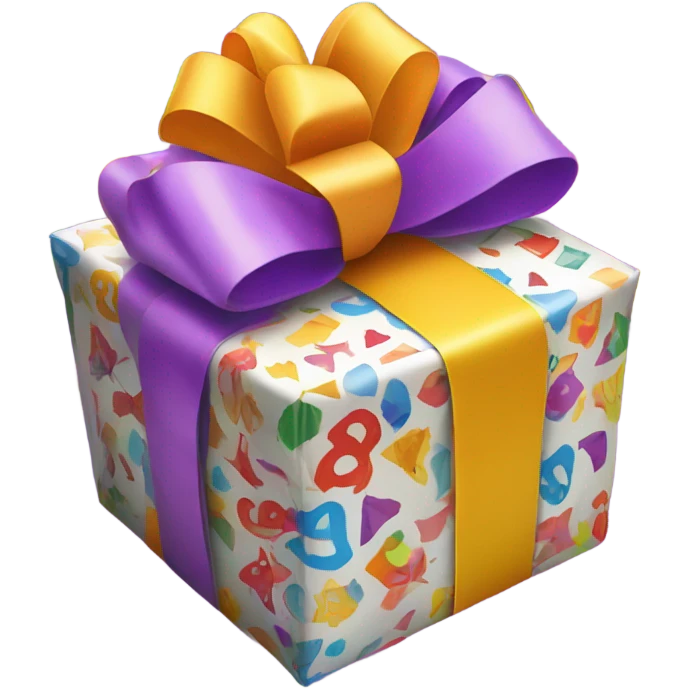 a largre birthday present emoji