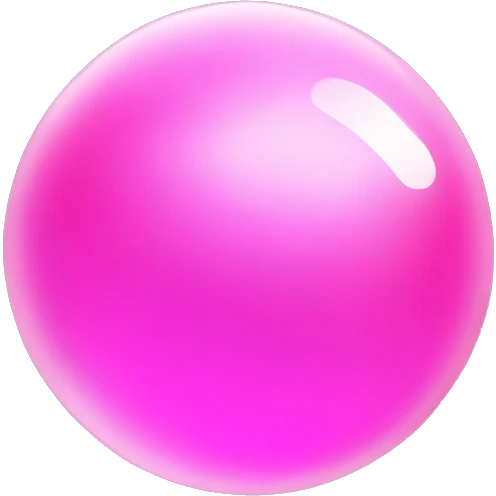 Pink aura ball emoji