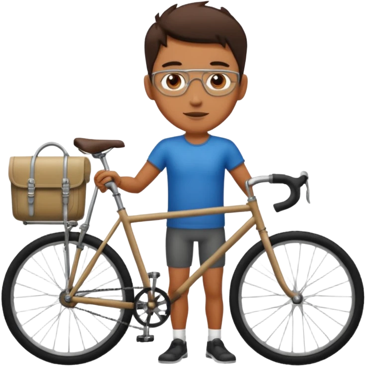 man with bicycle emoji