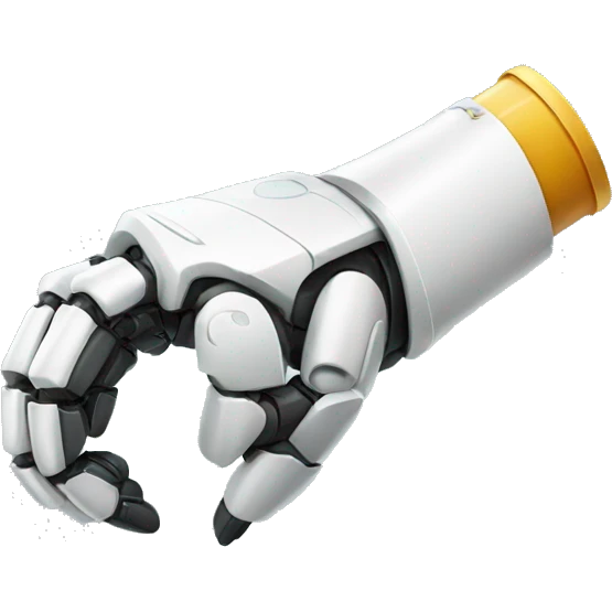 cute robot arm emoji