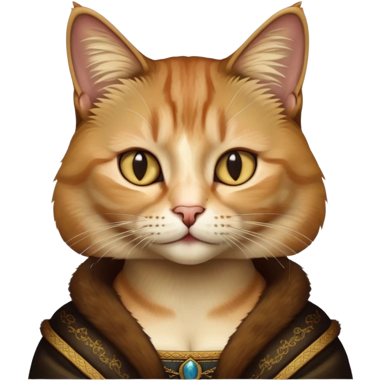 Cat as Monalisa emoji
