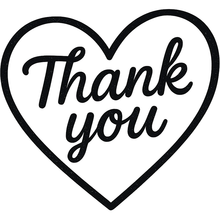 Thank you heart, remove background emoji