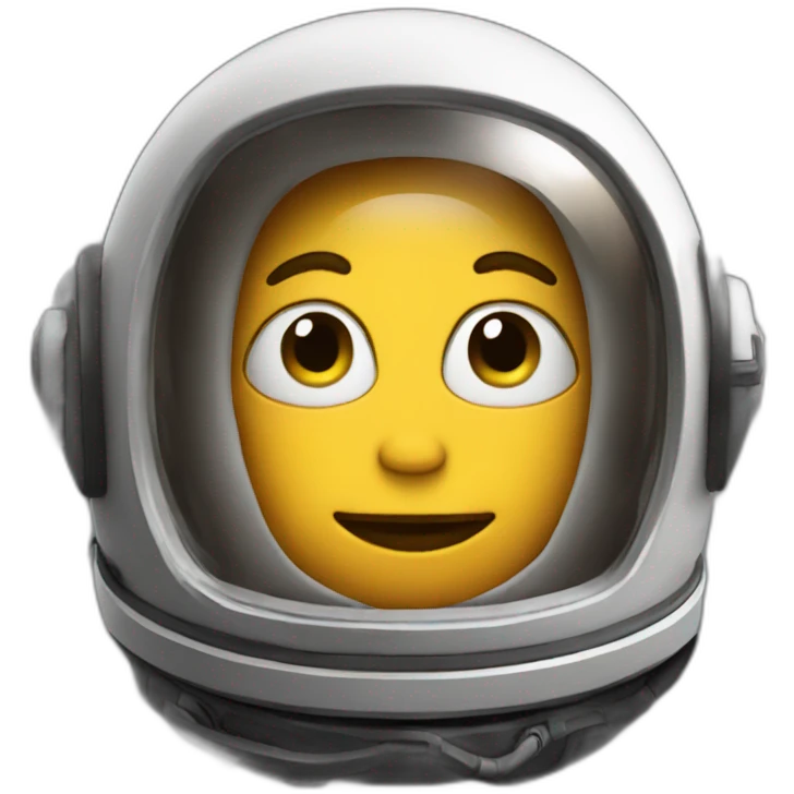 Peanut in space helmet emoji