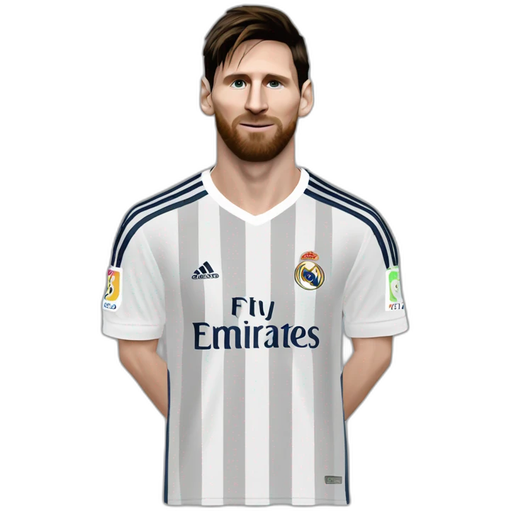 Lionel Andrés Messi Plays For Real Madrid emoji