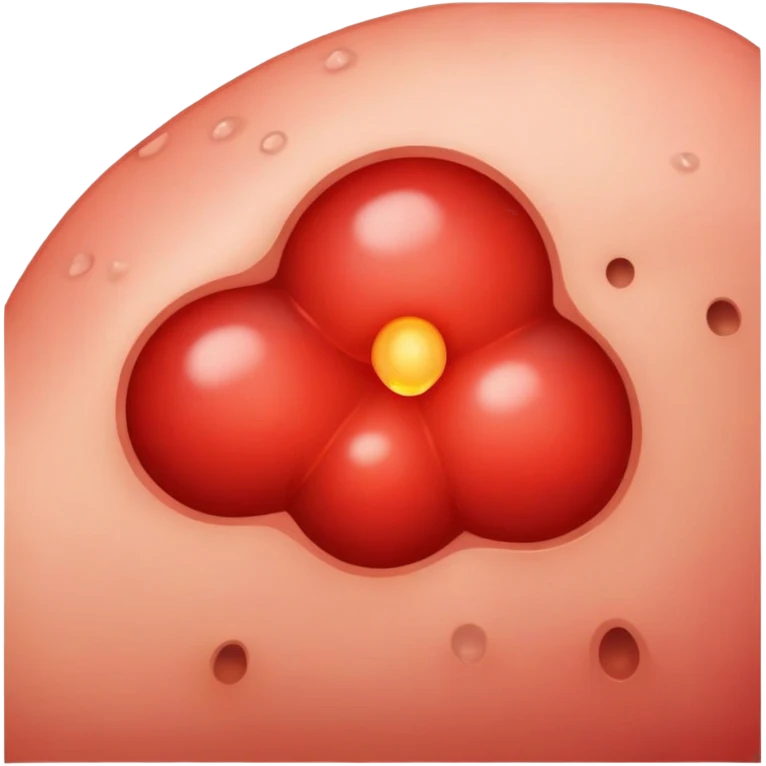 A big fat pimple emoji