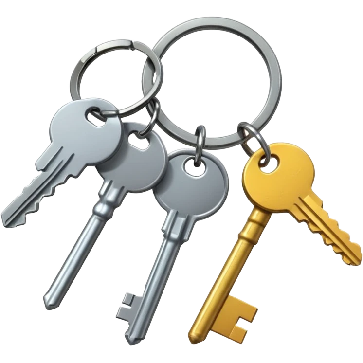 schlüsselbund mit vielen schlüsseln emoji