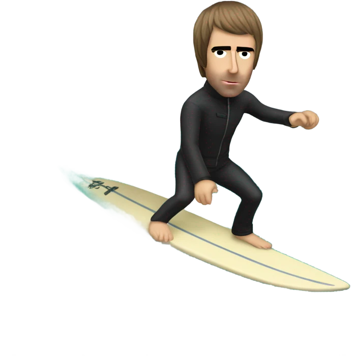 Liam Gallagher surfing emoji
