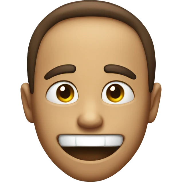 Wink emoji with open mouth emoji