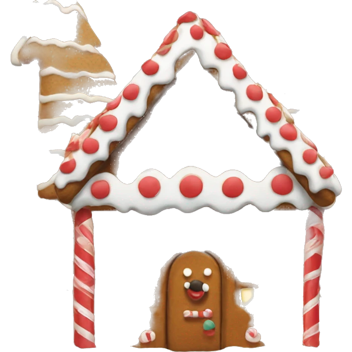 Gingerbread house emoji