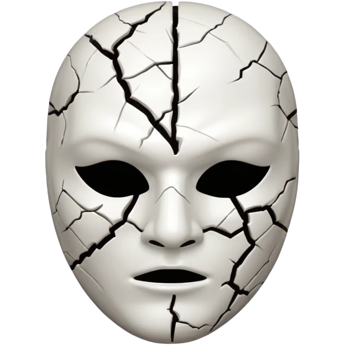 Máscara rachada emoji