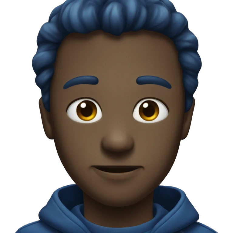 A dark Blue Heart  emoji