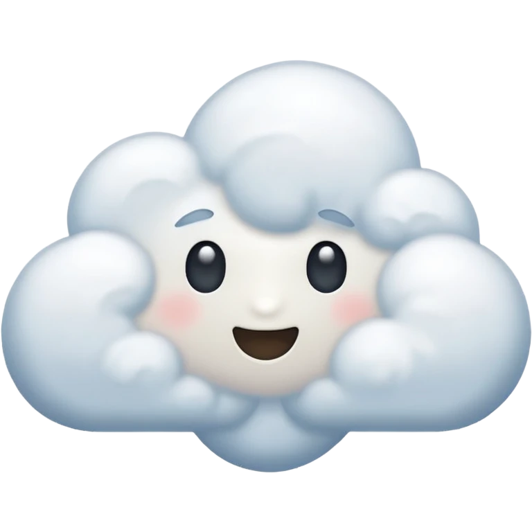 nuvem sem rosto emoji
