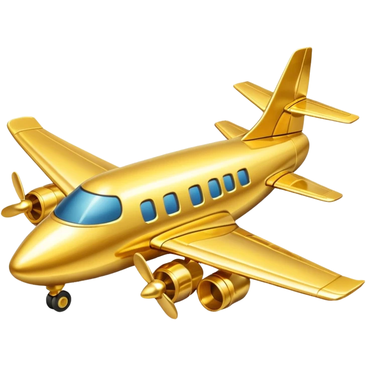 The golden plane emoji