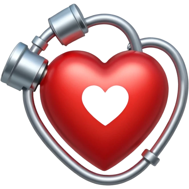 heart with pressure cuff emoji
