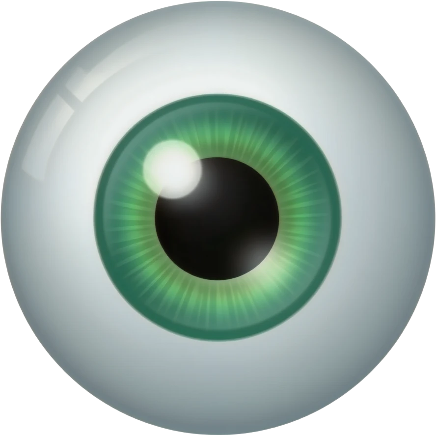 emerald green eye emoji