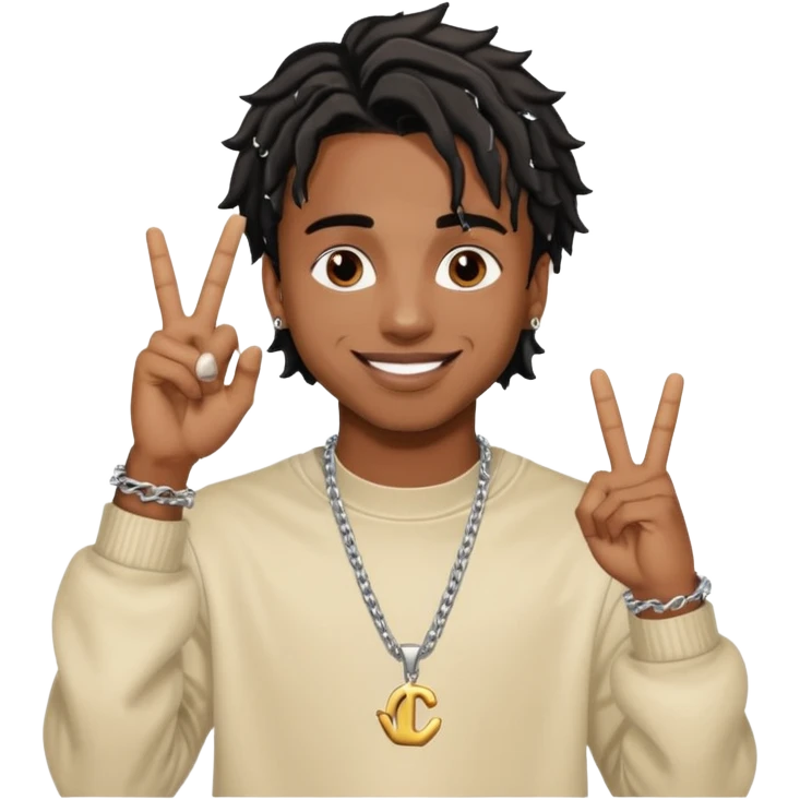 Playboi Carti YVL hand sign emoji