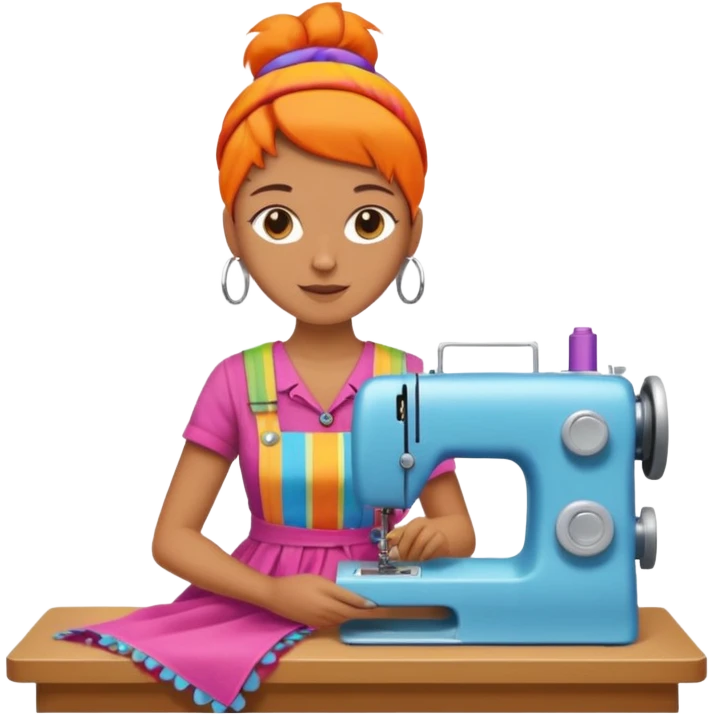 a creative clothing maker emoji