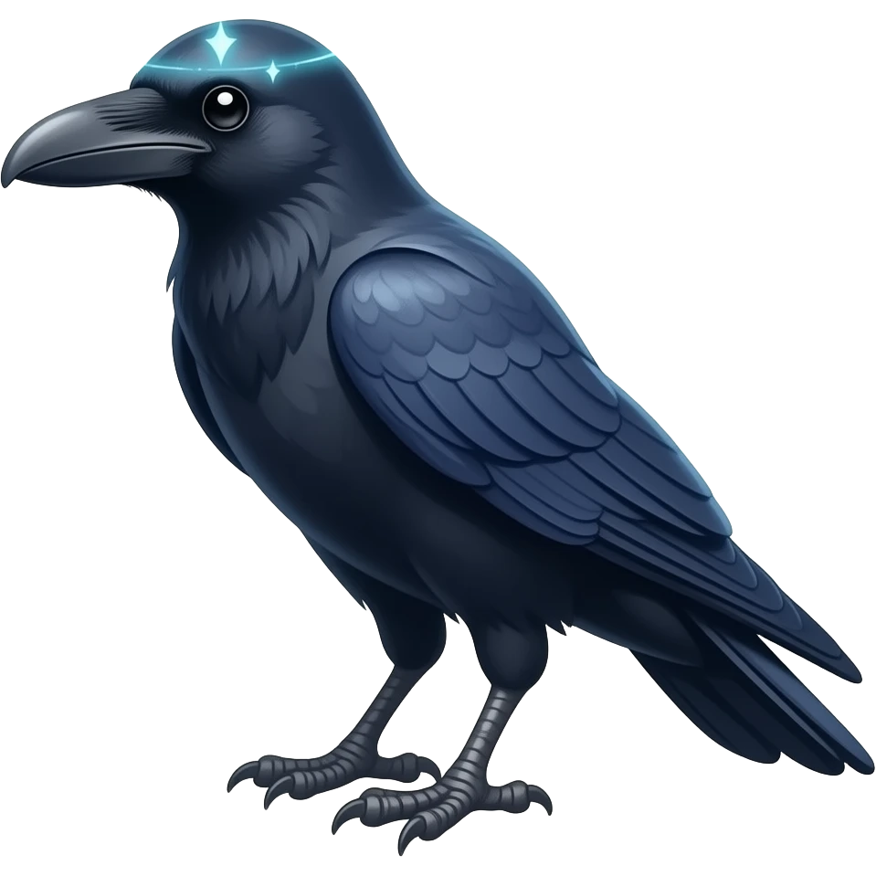 a magic crow emoji
