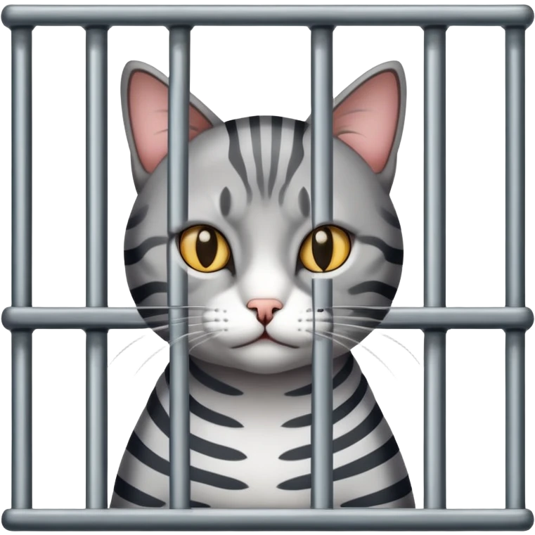 Cat in jail  emoji