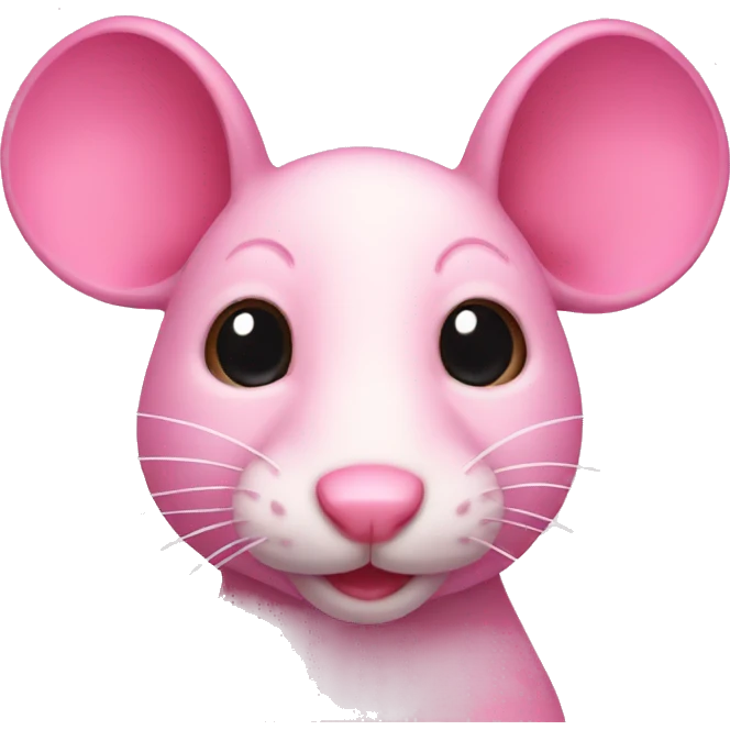 Pink rat emoji