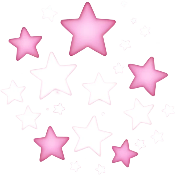 Light pink stars  emoji
