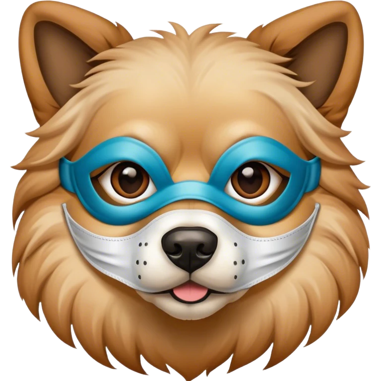 Dog wearing a mask  emoji