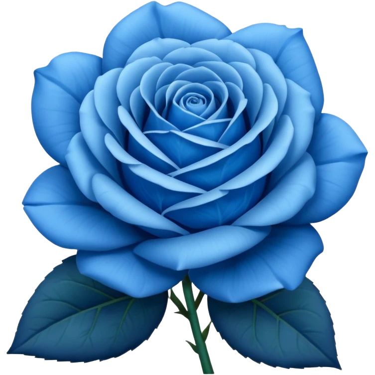 Blue rose  emoji