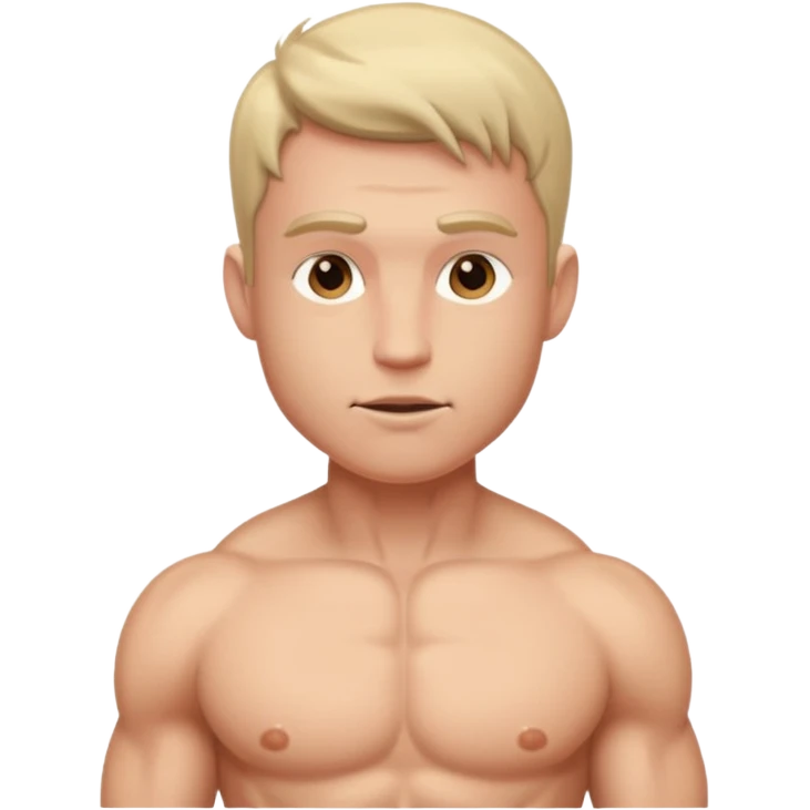 Nude guy with penis emoji