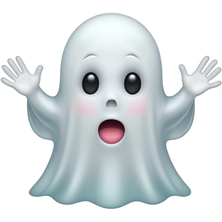 surprised ghost emoji