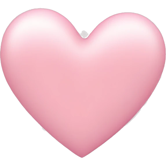 soft pink heart emoji
