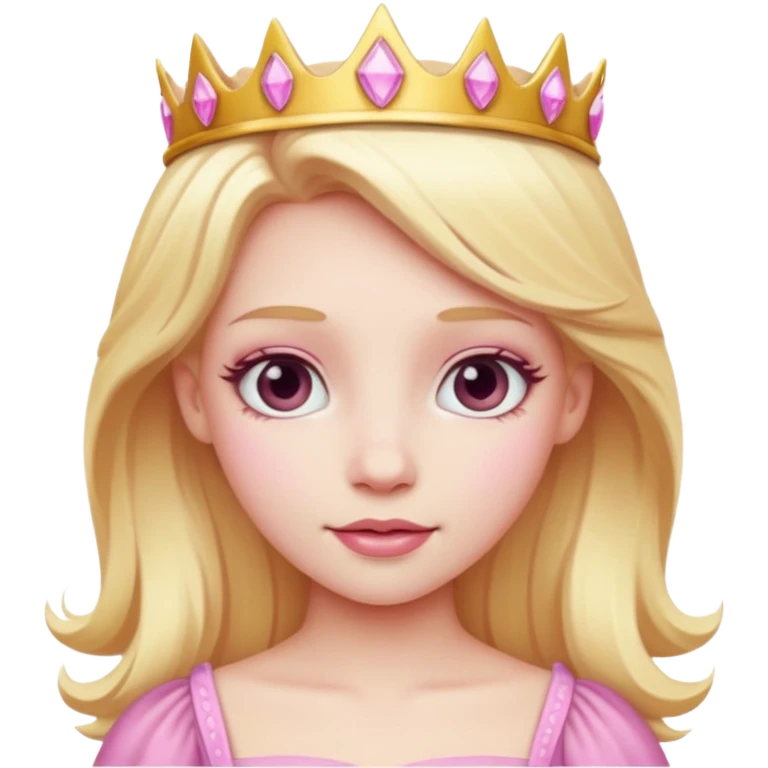pink blonde princess emoji