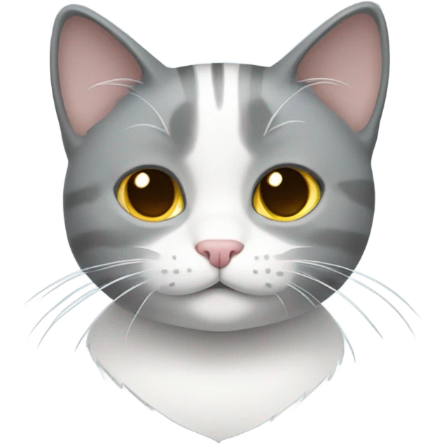 grey cat straps white emoji