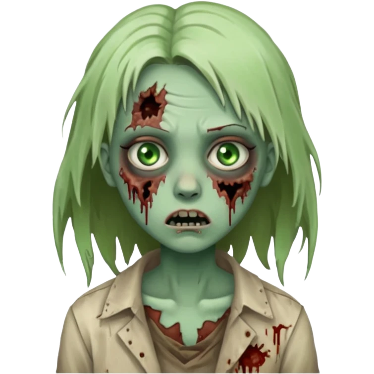 Zombie girl emoji