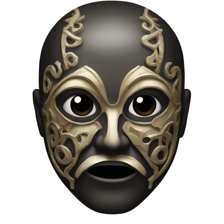 a man with a mask from a cult emoji