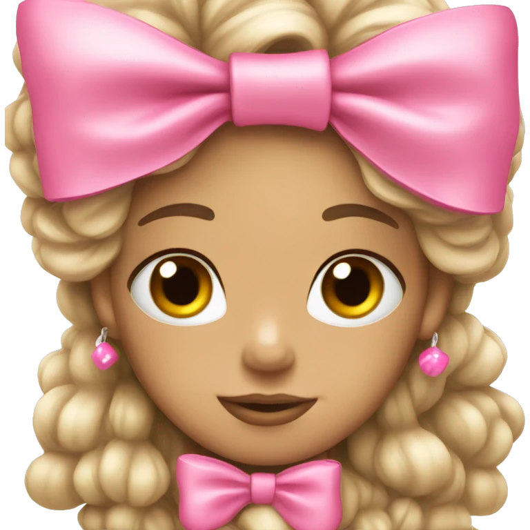 coquette pink bow emoji