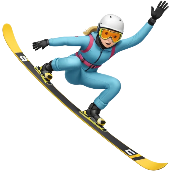 Freestyle skiing emoji