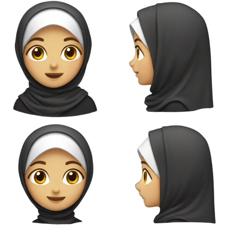 girl wearing a hijab emoji