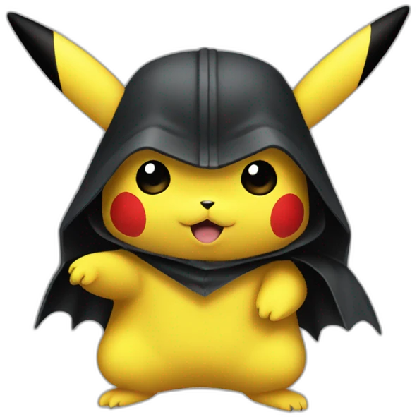 Pikachu in dark vador emoji