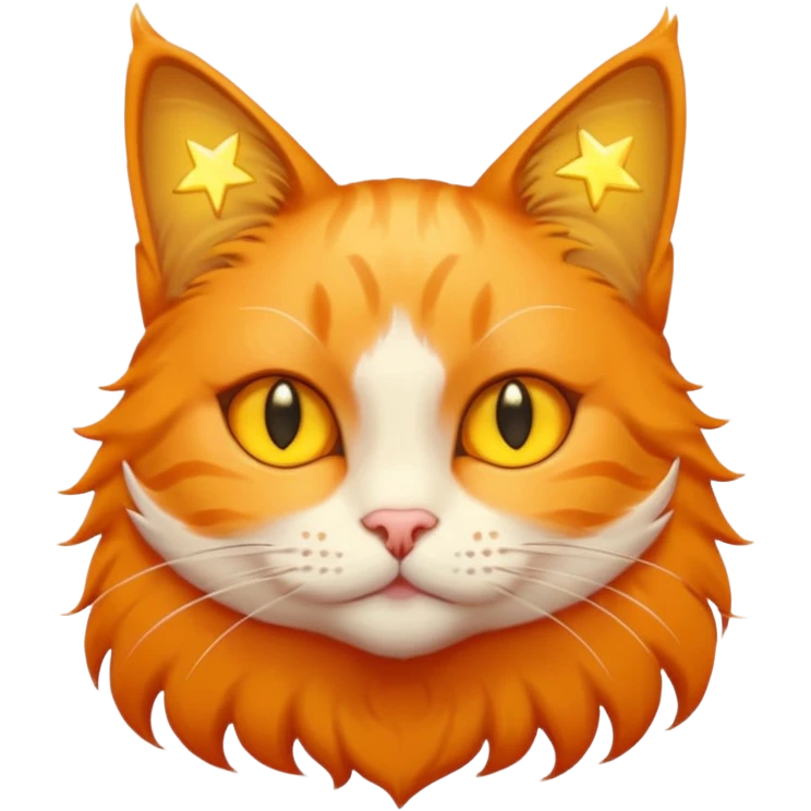 Gözlerinde Yıldız Olan Bir Kedi Çiz emoji