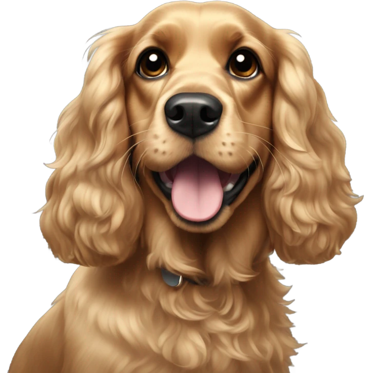 Cocker spaniel golden but a bit dark but very happy  emoji