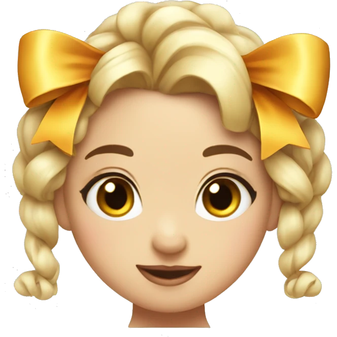 Cute bow coquette emoji