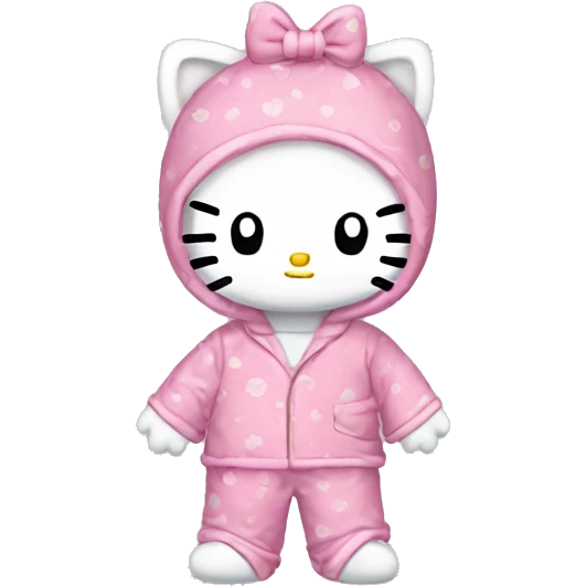 Hello Kitty en pyjama hello kitty  emoji