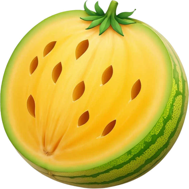 whole yellow melon  emoji