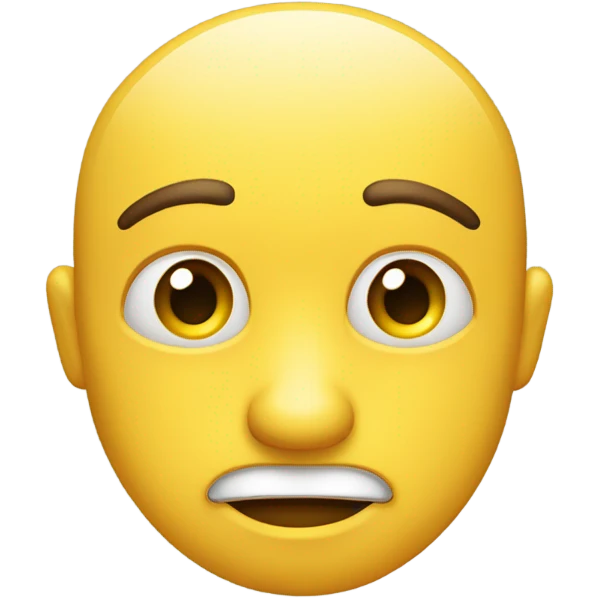 Normal yellow emoji but it’s giving a side eye emoji