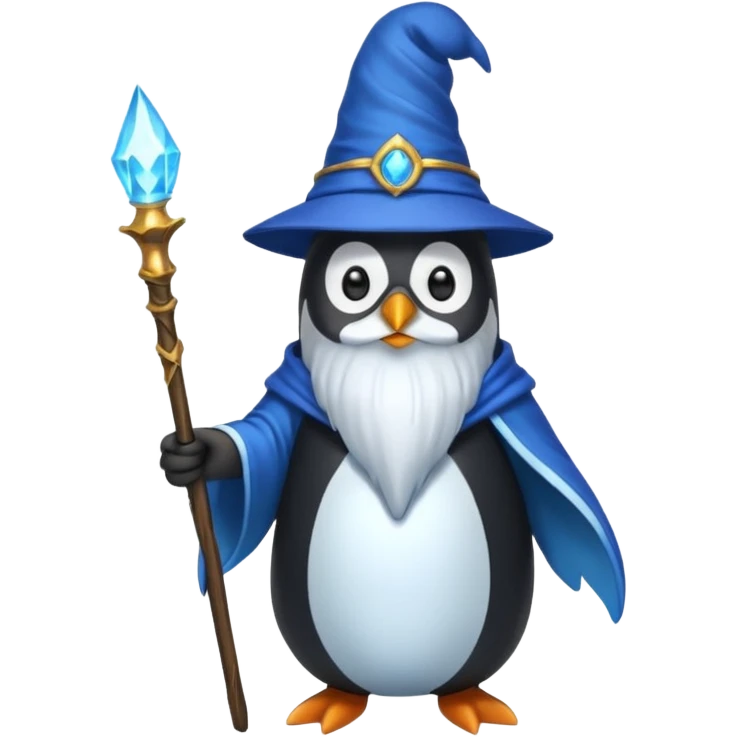 Penguin Wizard emoji