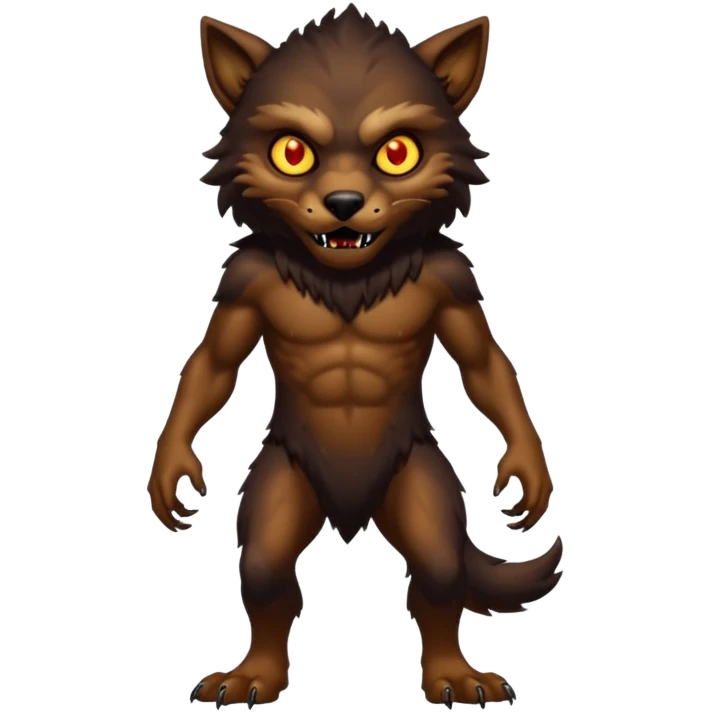 Create an emoji of  a scary Skinwalker full bodied emoji