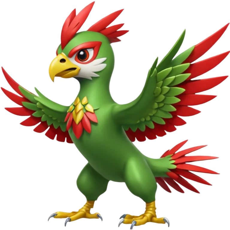 Sceptile-Hawlucha-fusion emoji