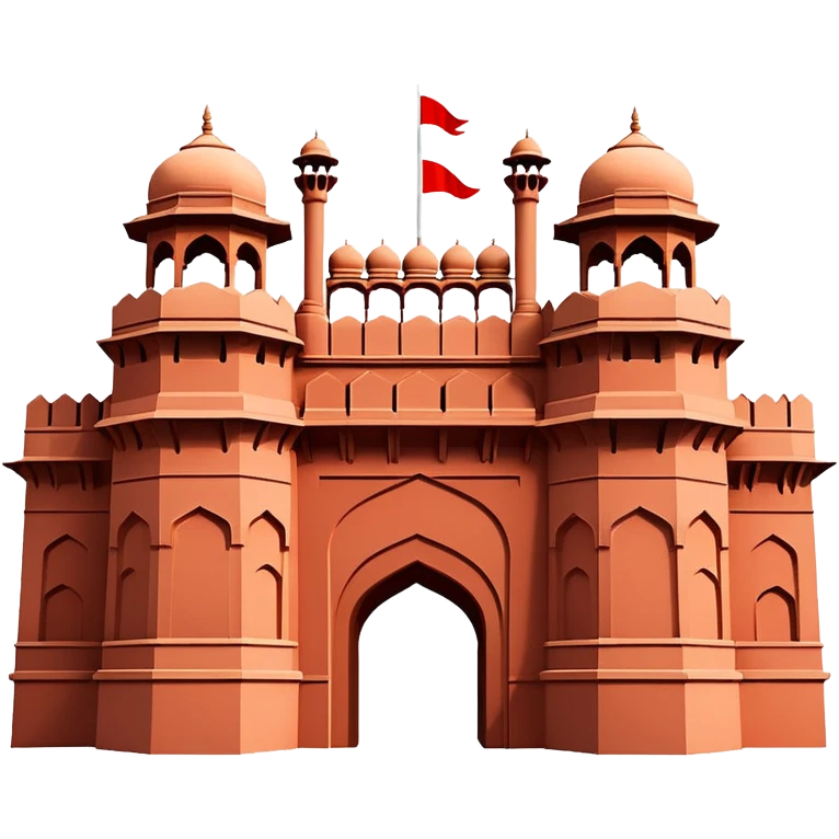 The red fort  emoji