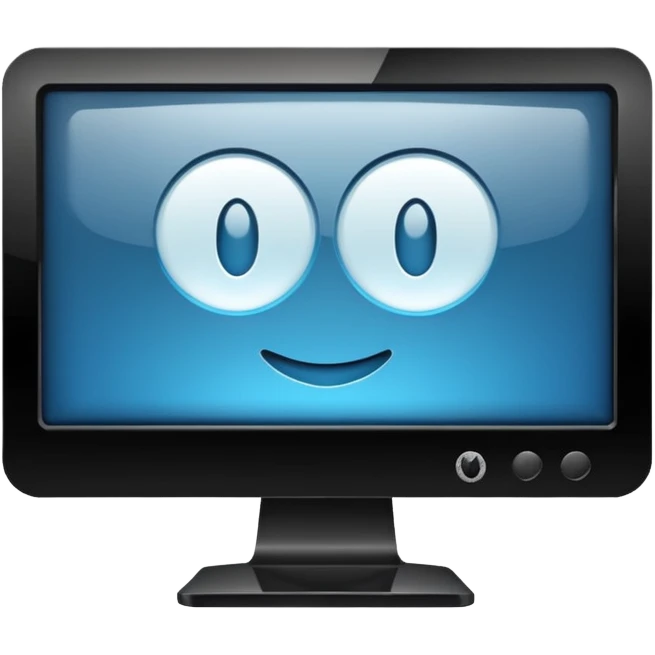 Modern computer monitor emoji