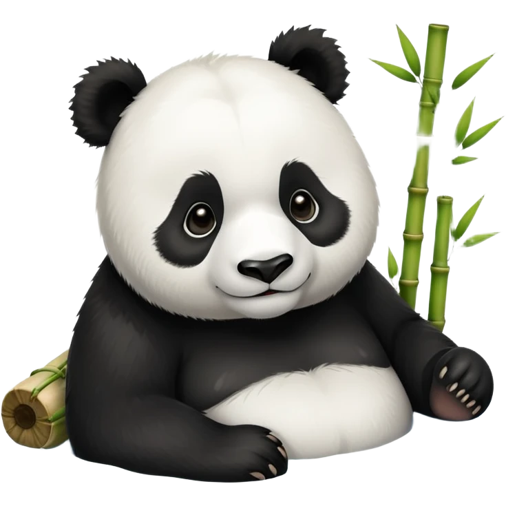 Panda in onsen emoji